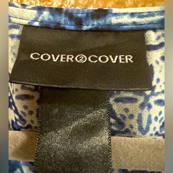 Cover2Cover Women’s Tassle Trim Poncho Patterned Sheer Swim Knee Length Cover-up - Picture 9 of 9